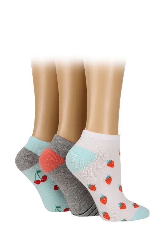 Women's Strawberries Low Cut Socks sold by Sock Buy