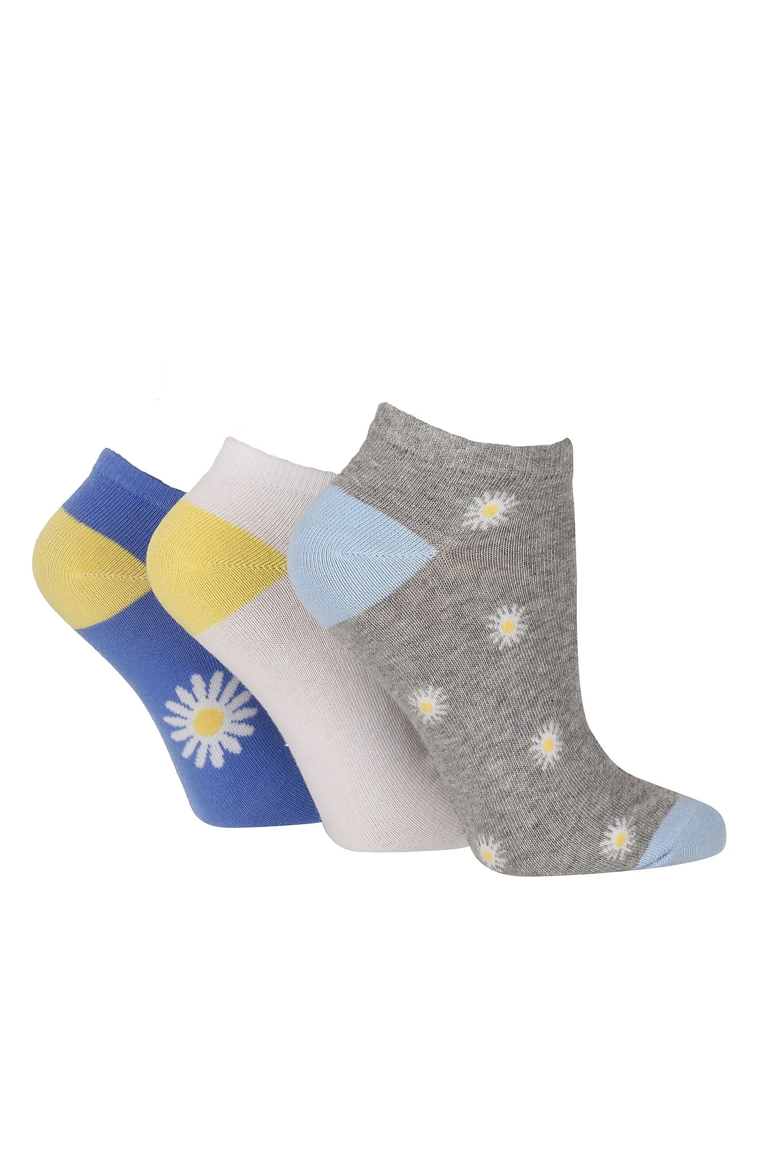 Women's Daisies Low Cut Socks - 3 pair pack sold by Sock Buy
