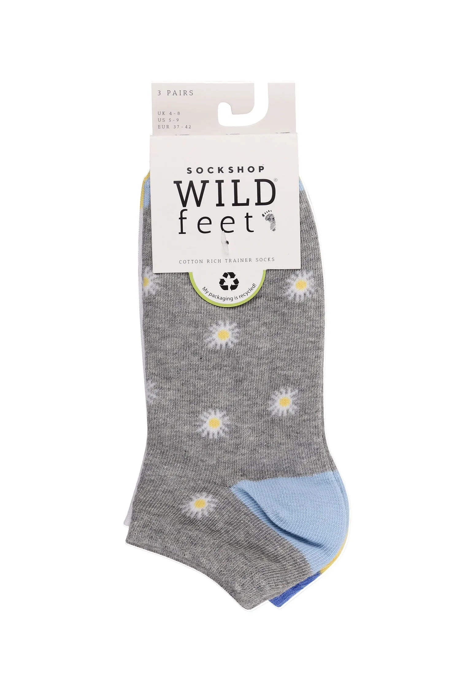 Women's Daisies Low Cut Socks - 3 pair pack sold by Sock Buy product image thumbnail 2