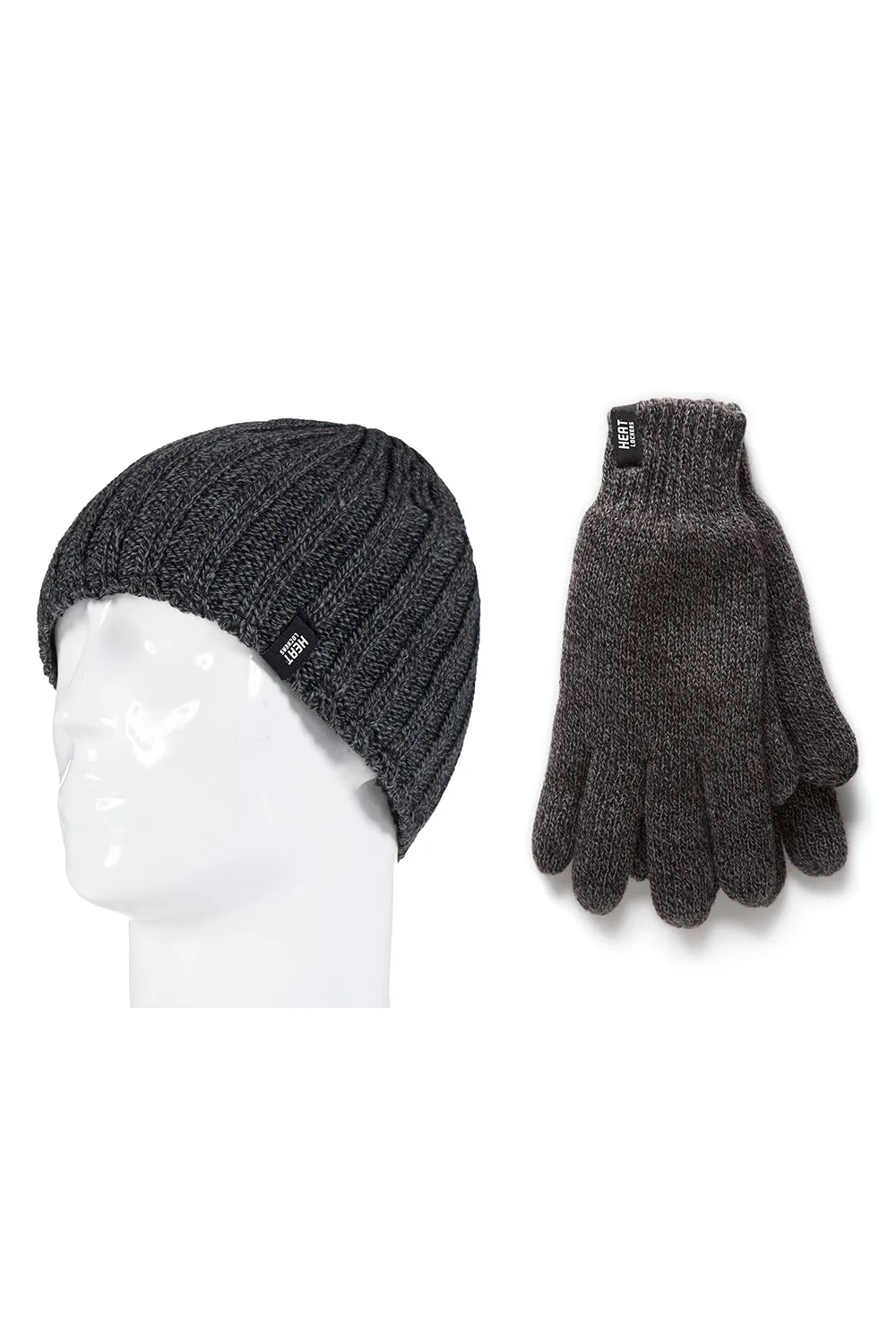 Men's Rib Knit Hat & Flat Knit Basic Glove Set sold by Sock Buy product image thumbnail 4