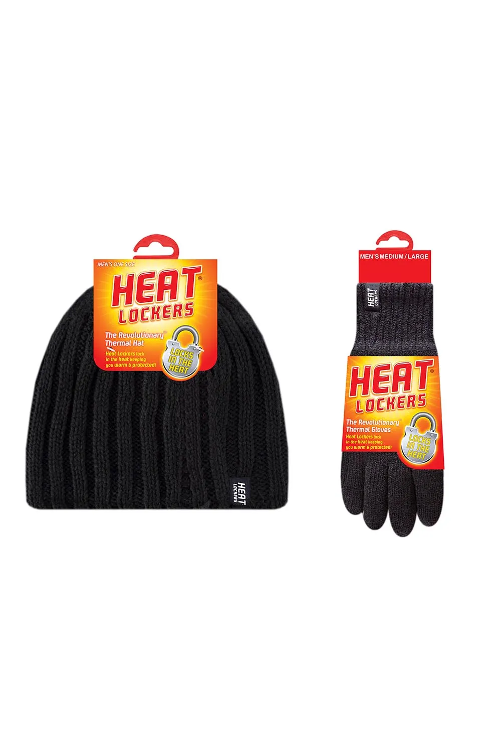 Men's Rib Knit Hat & Flat Knit Basic Glove Set sold by Sock Buy