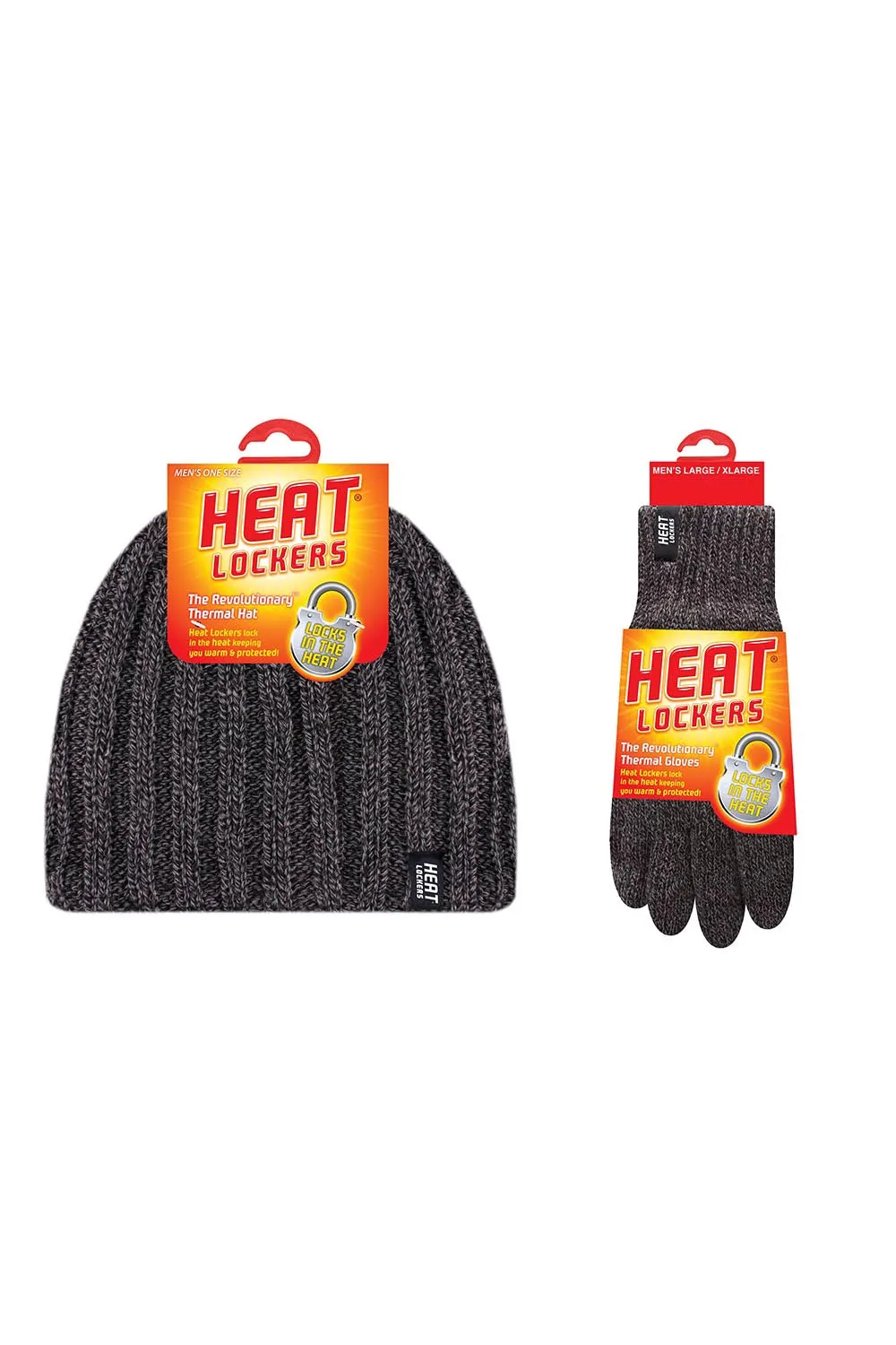 Men's Rib Knit Hat & Flat Knit Basic Glove Set sold by Sock Buy product image thumbnail 3