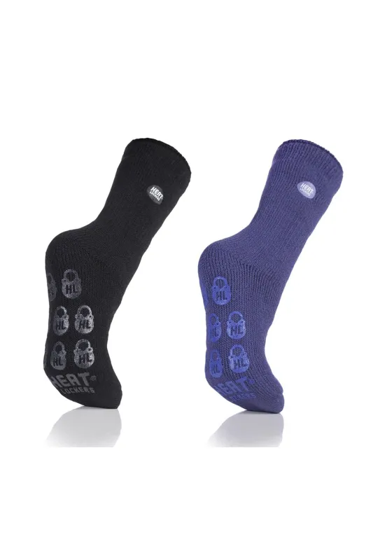 Women's Warmest Heavy Weight Solid Crew Slipper Socks 2 pair pack sold by Sock Buy