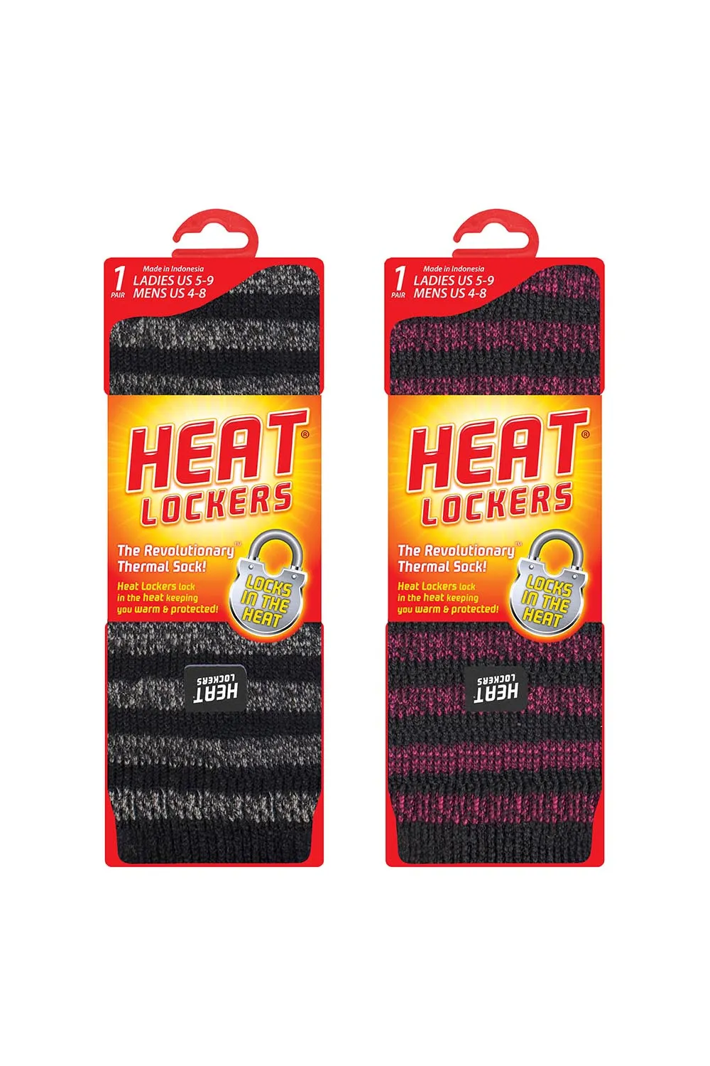 Women's Warmest Heavy Weight Twist Stripe Crew Socks 2 pair pack sold by Sock Buy product image thumbnail 2