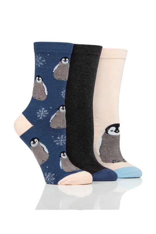 Women's Penguin Crew Sock sold by Sock Buy