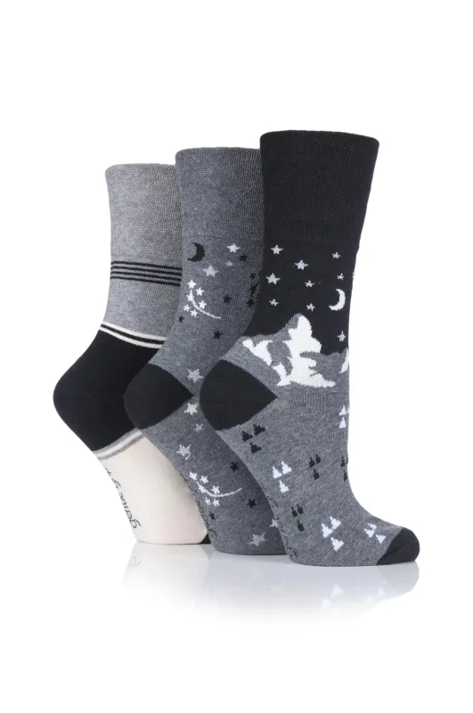 Women's To The Moon & Stars Novelty Crew Sock sold by Sock Buy