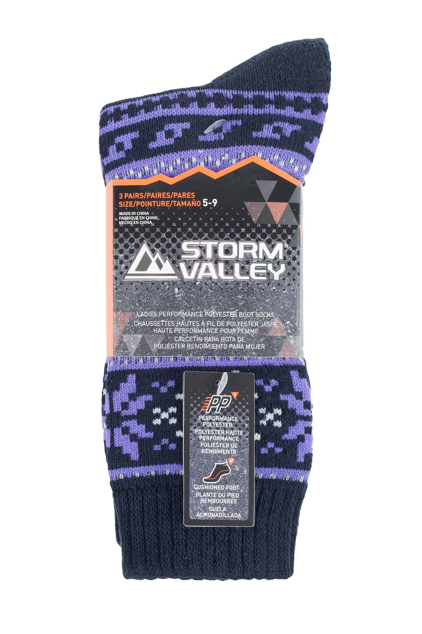 Women's Performance Polyester Fairisle Boot Sock sold by Sock Buy product image thumbnail 4