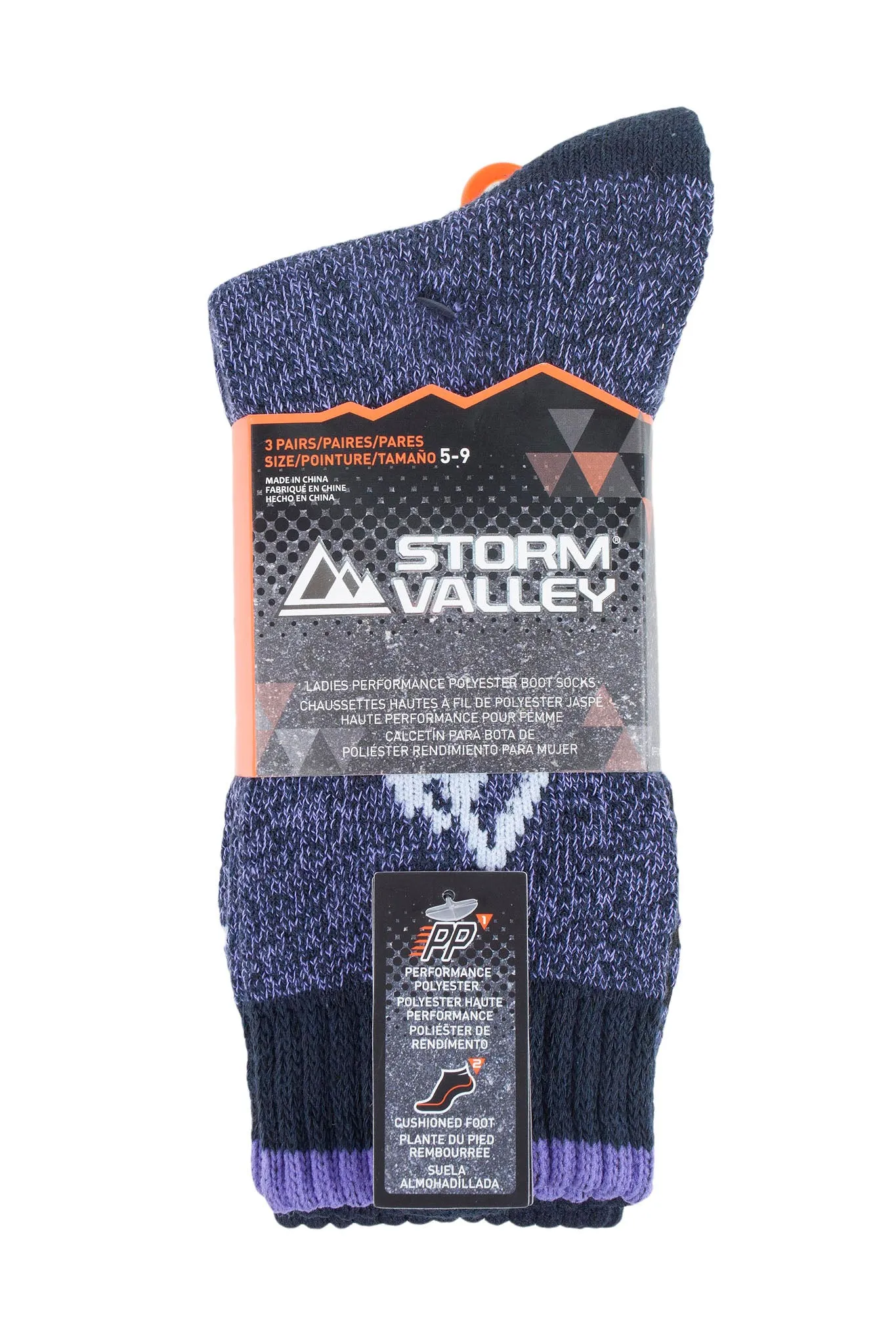 Women's Performance Polyester Marl Boot Sock sold by Sock Buy product image thumbnail 4