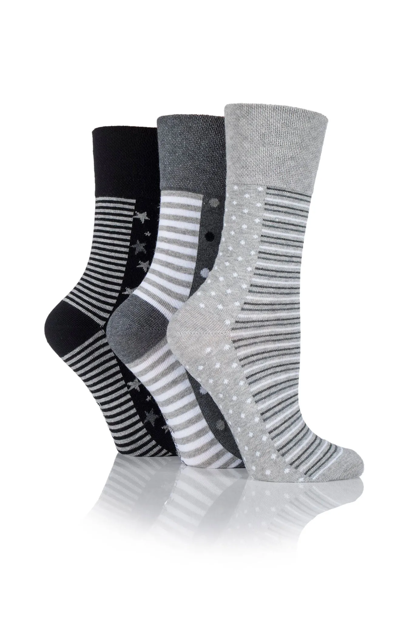 Women's Stripe/Dot/Star Multi Crew Sock sold by Sock Buy