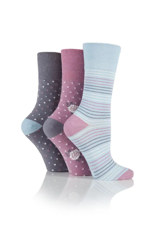 Women's Dainty Flower/Dot/Stripe Crew Sock sold by Sock Buy