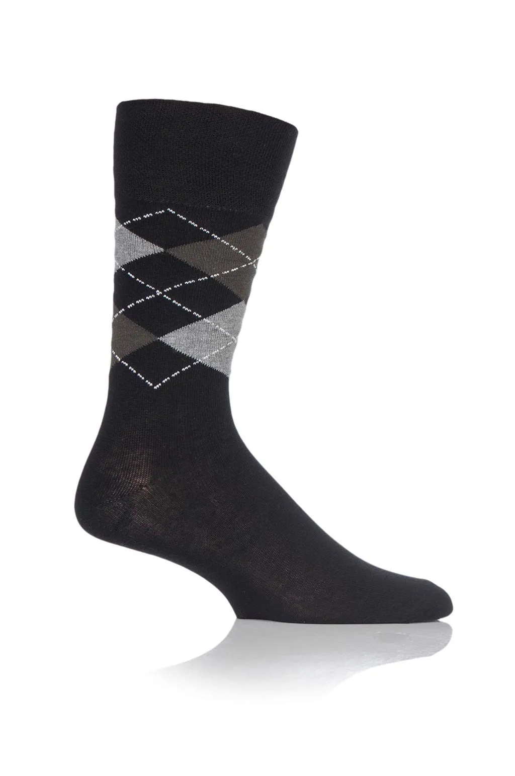 Men's Black Based Argyle Crew Sock sold by Sock Buy product image thumbnail 3