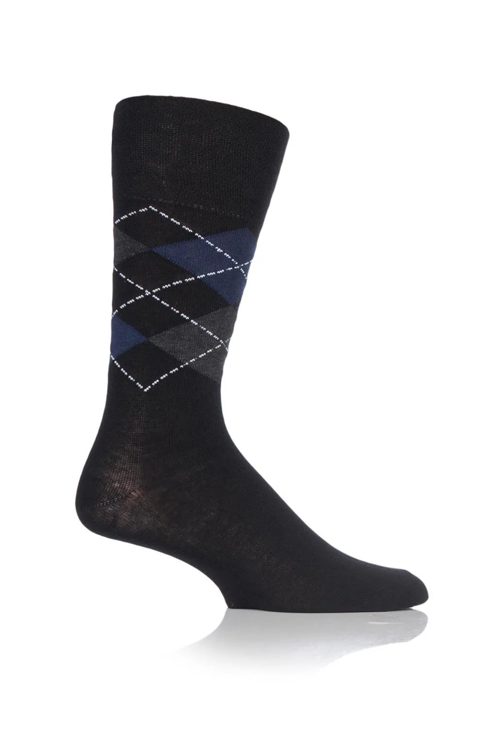 Men's Black Based Argyle Crew Sock sold by Sock Buy product image thumbnail 4