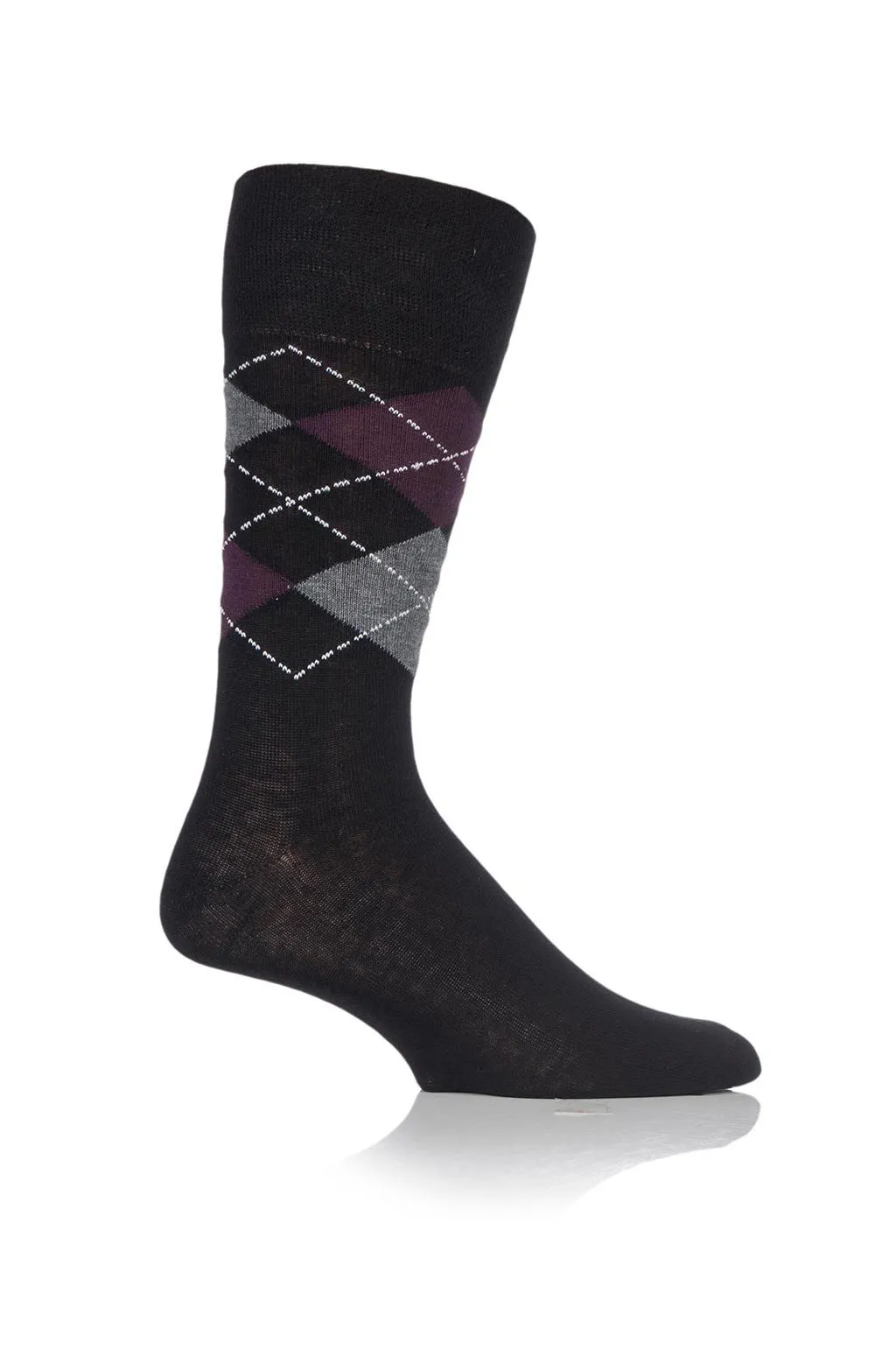 Men's Black Based Argyle Crew Sock sold by Sock Buy product image thumbnail 5