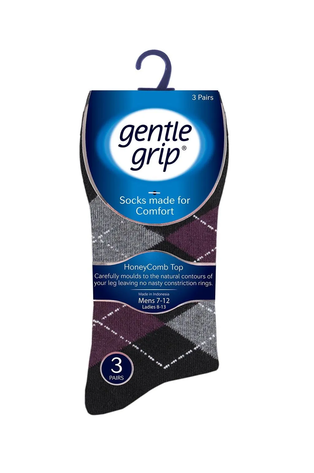 Men's Black Based Argyle Crew Sock sold by Sock Buy product image thumbnail 2