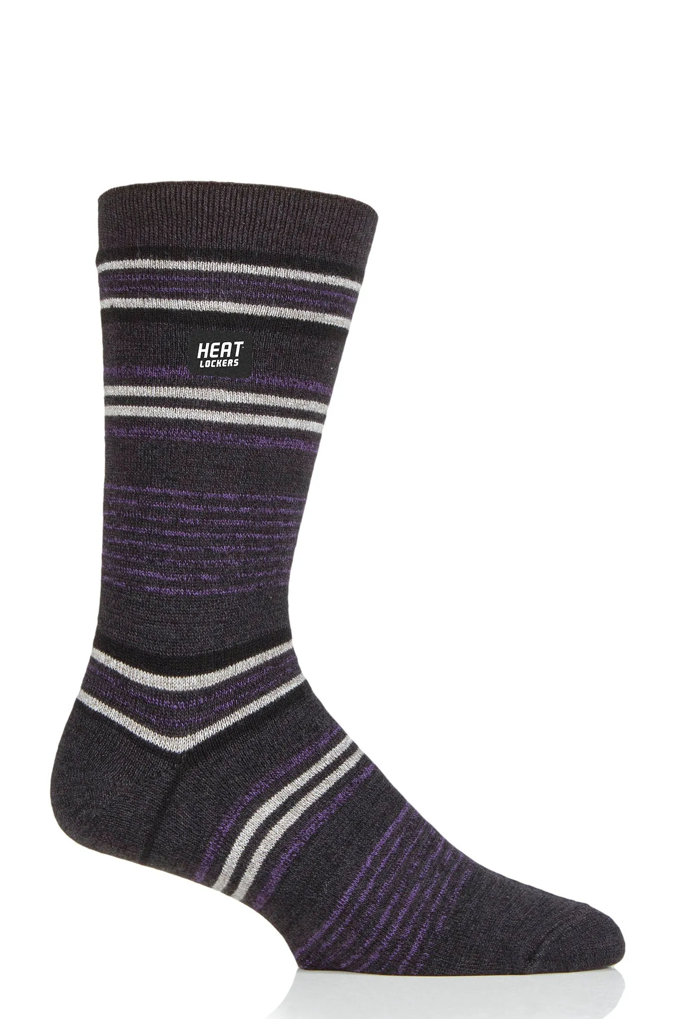 Men's WARM Light Weight Multi Stripe Crew Sock sold by Sock Buy