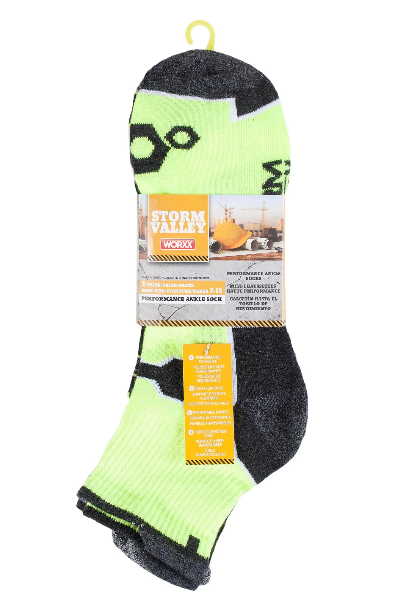 Men's Midweight Performance Ankle Sock sold by Sock Buy product image thumbnail 3