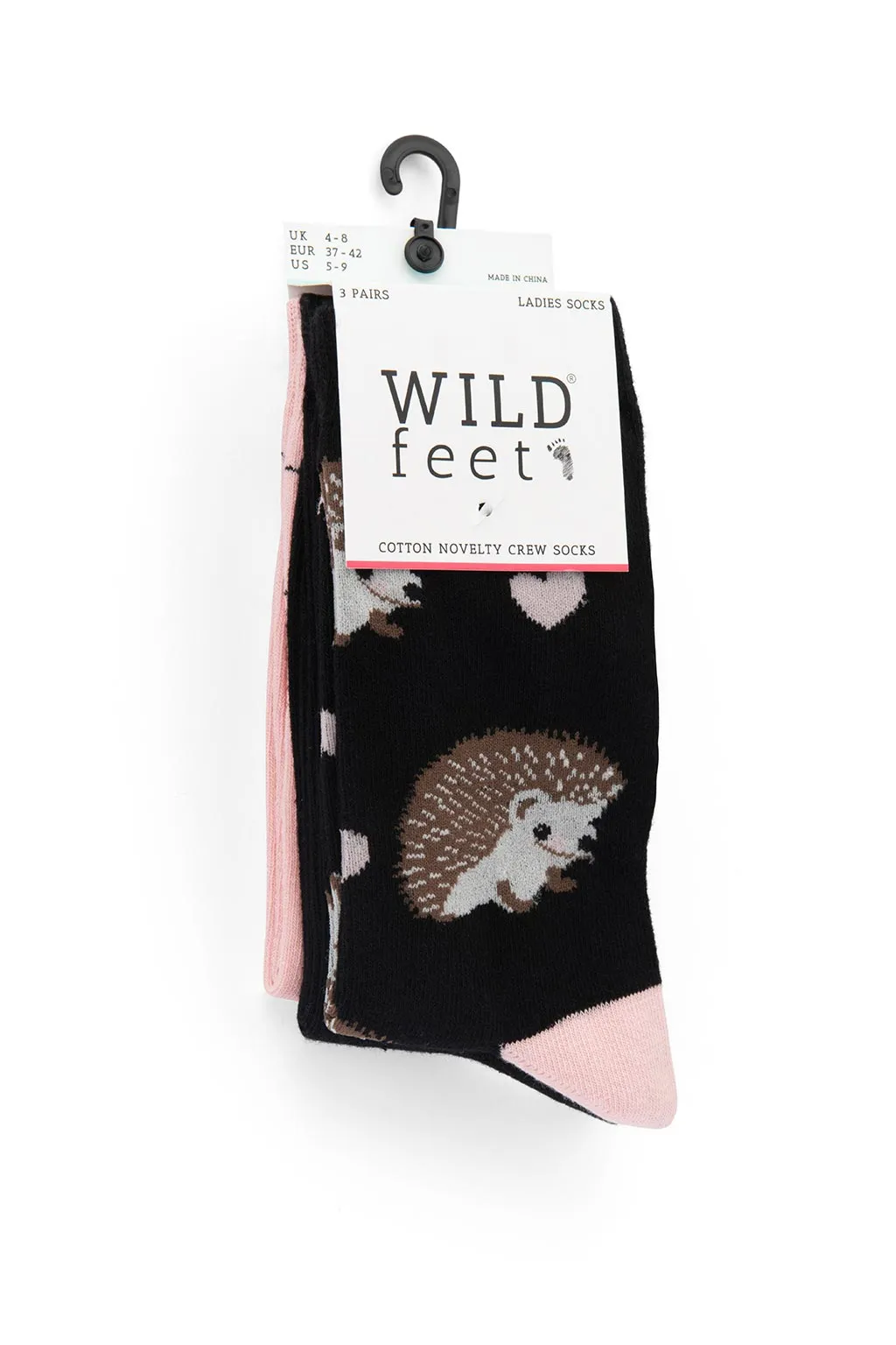 Ladies Hedgehog Socks - 3 Pair Pack sold by Sock Buy product image thumbnail 2