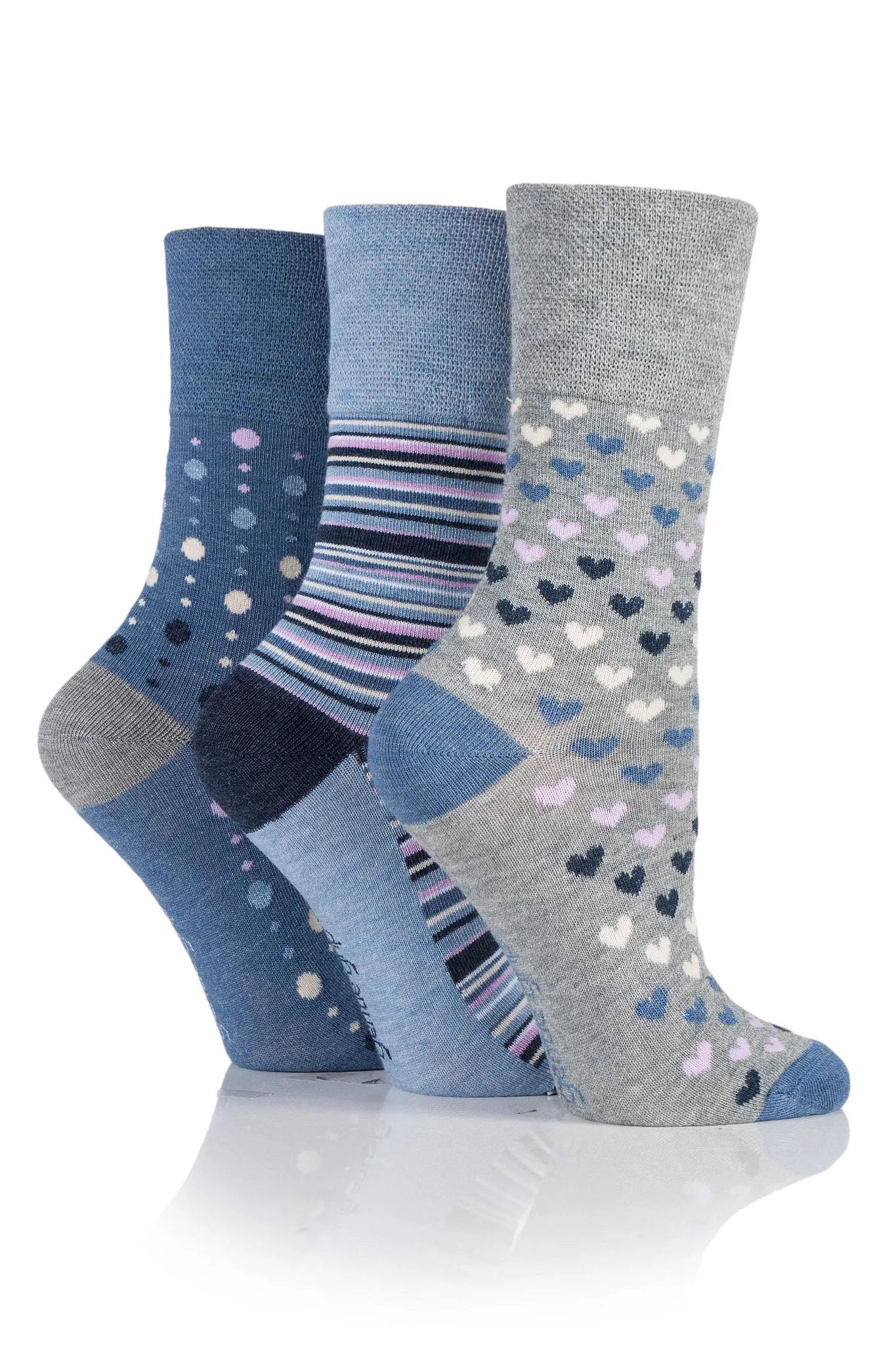 Women's Viscose made from Bamboo Heart/Stripe/Dot Crew Sock sold by Sock Buy product image thumbnail 4