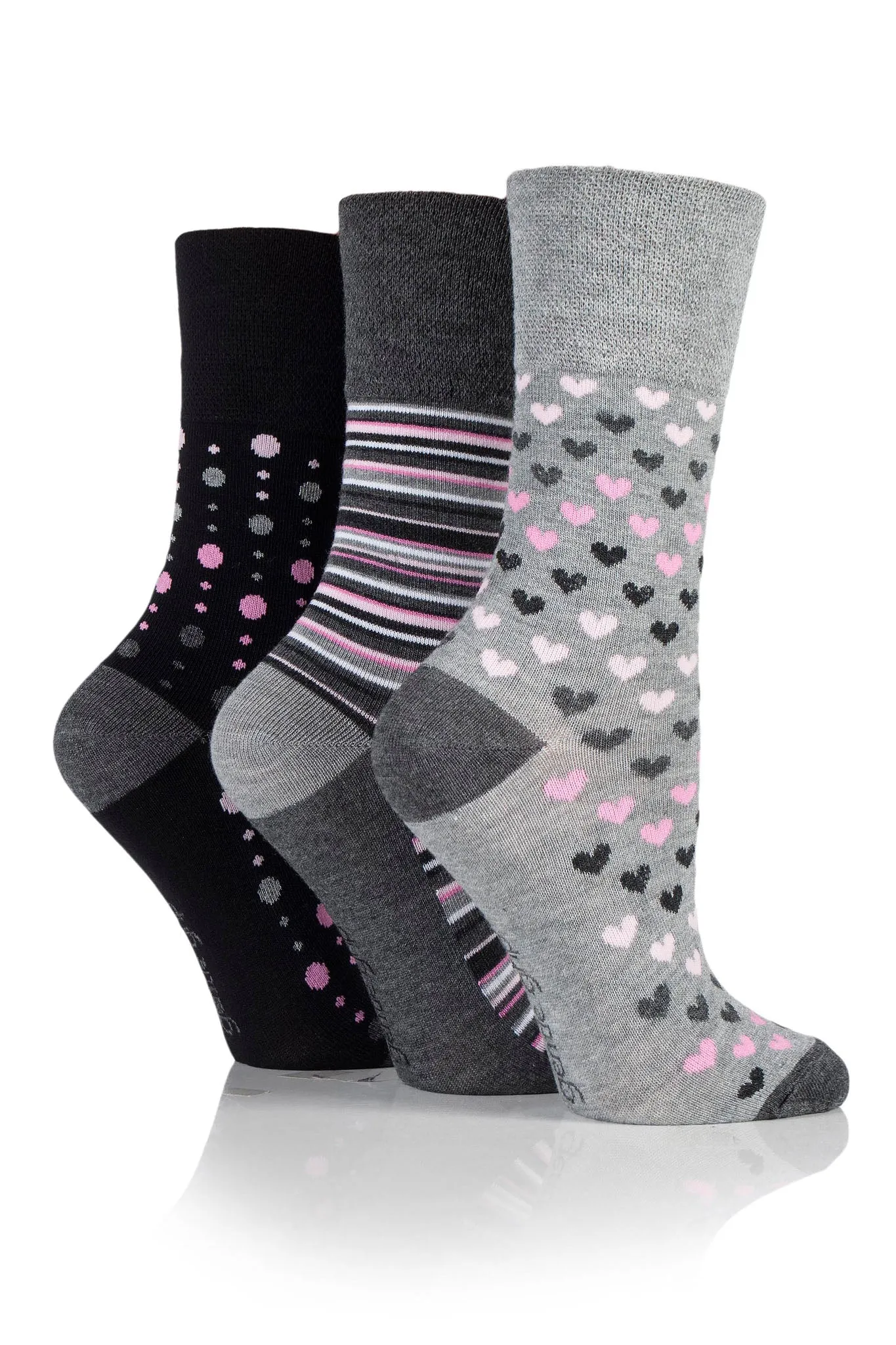 Women's Viscose made from Bamboo Heart/Stripe/Dot Crew Sock sold by Sock Buy product image thumbnail 3