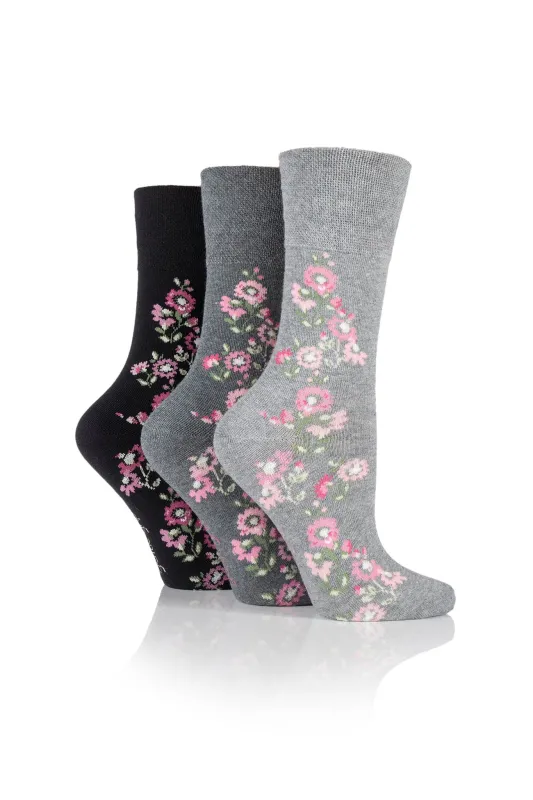 Women's Marl Climbing Rose Crew Sock made by Sock Buy