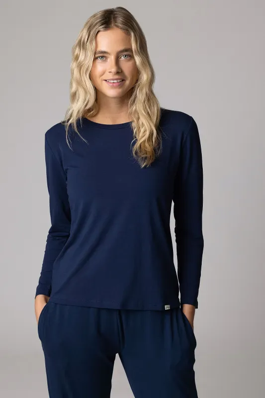Women's Long Sleeve Lounge Tee made by Sock Buy