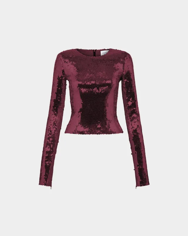 Loida Top in Sequin sold by 16ARLINGTON