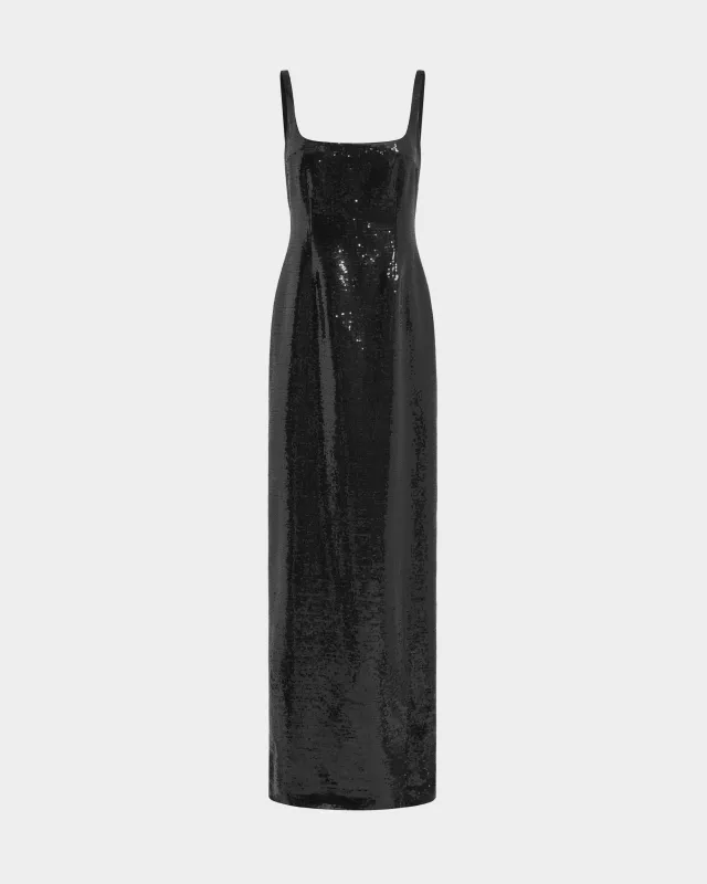 Electra Gown in Linen Sequin sold by 16ARLINGTON