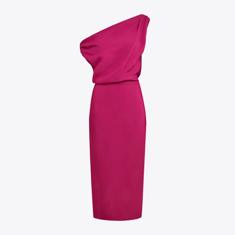 Kira Midi Dress in Crepe sold by 16ARLINGTON