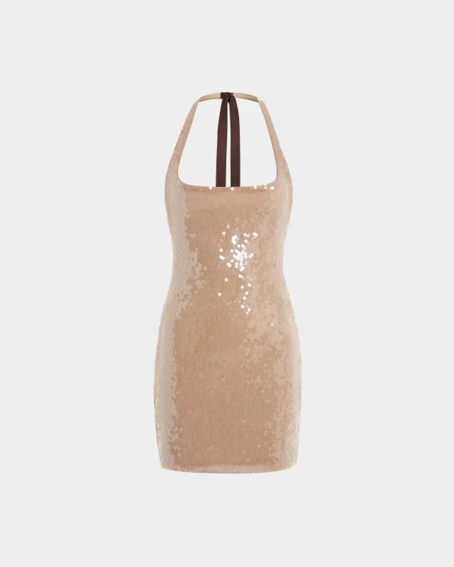 Syre Mini Dress in Sequin made by 16ARLINGTON