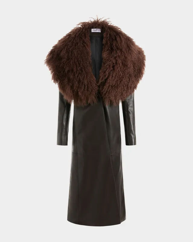 Luisa Coat in Leather made by 16ARLINGTON