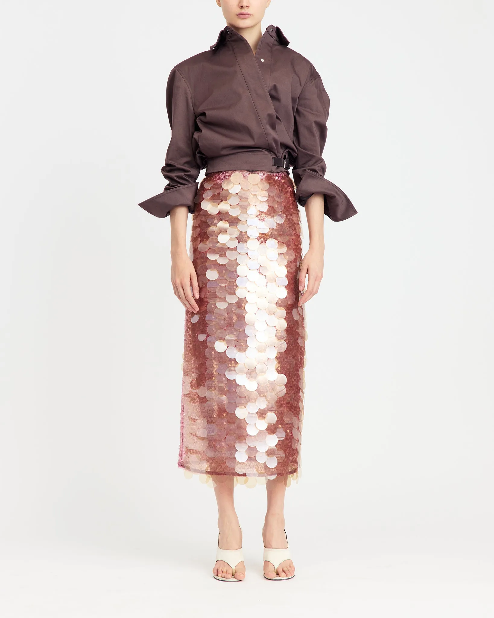 Dia Midi Skirt in Large Sequin sold by 16ARLINGTON product image thumbnail 2