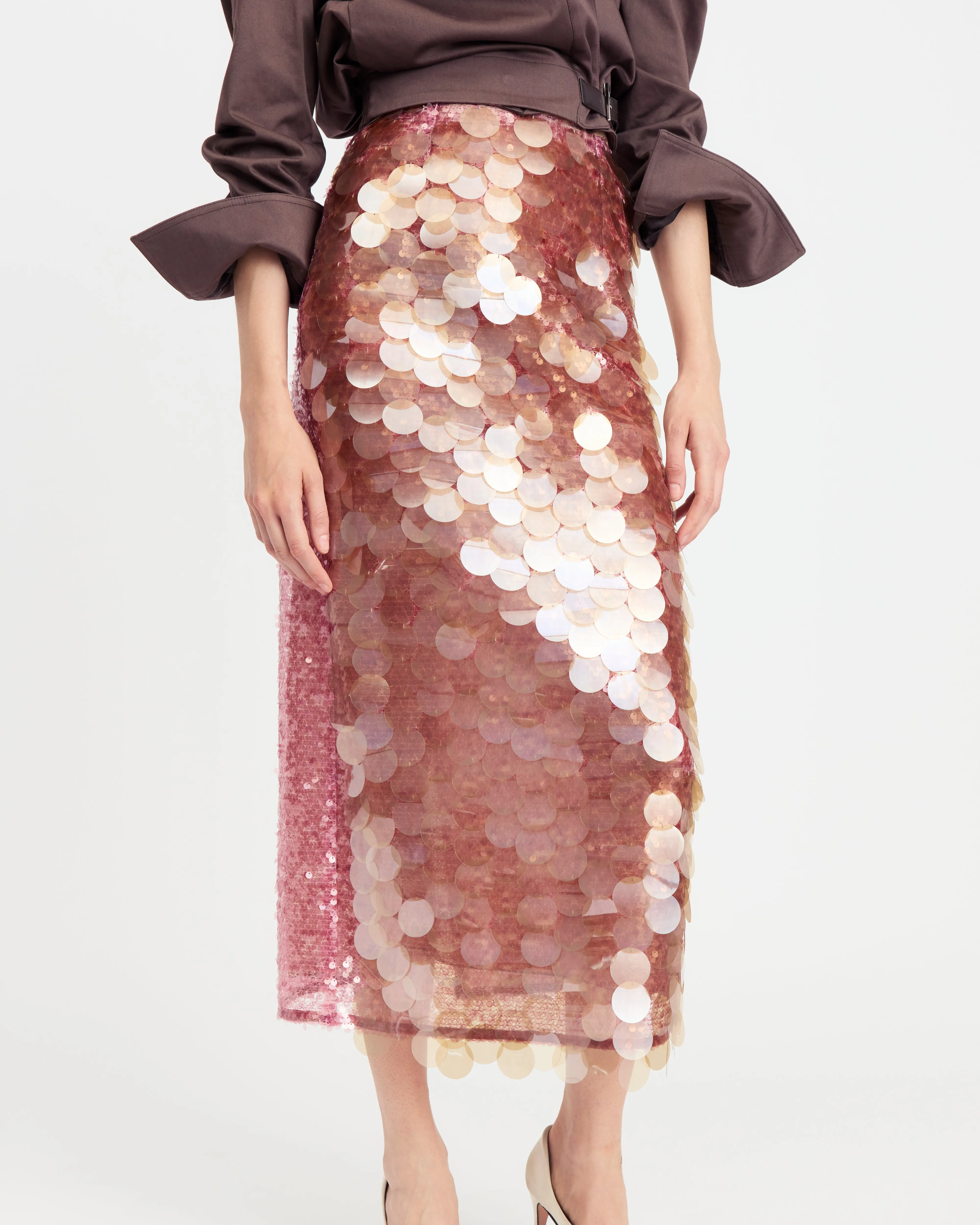 Dia Midi Skirt in Large Sequin sold by 16ARLINGTON product image thumbnail 5