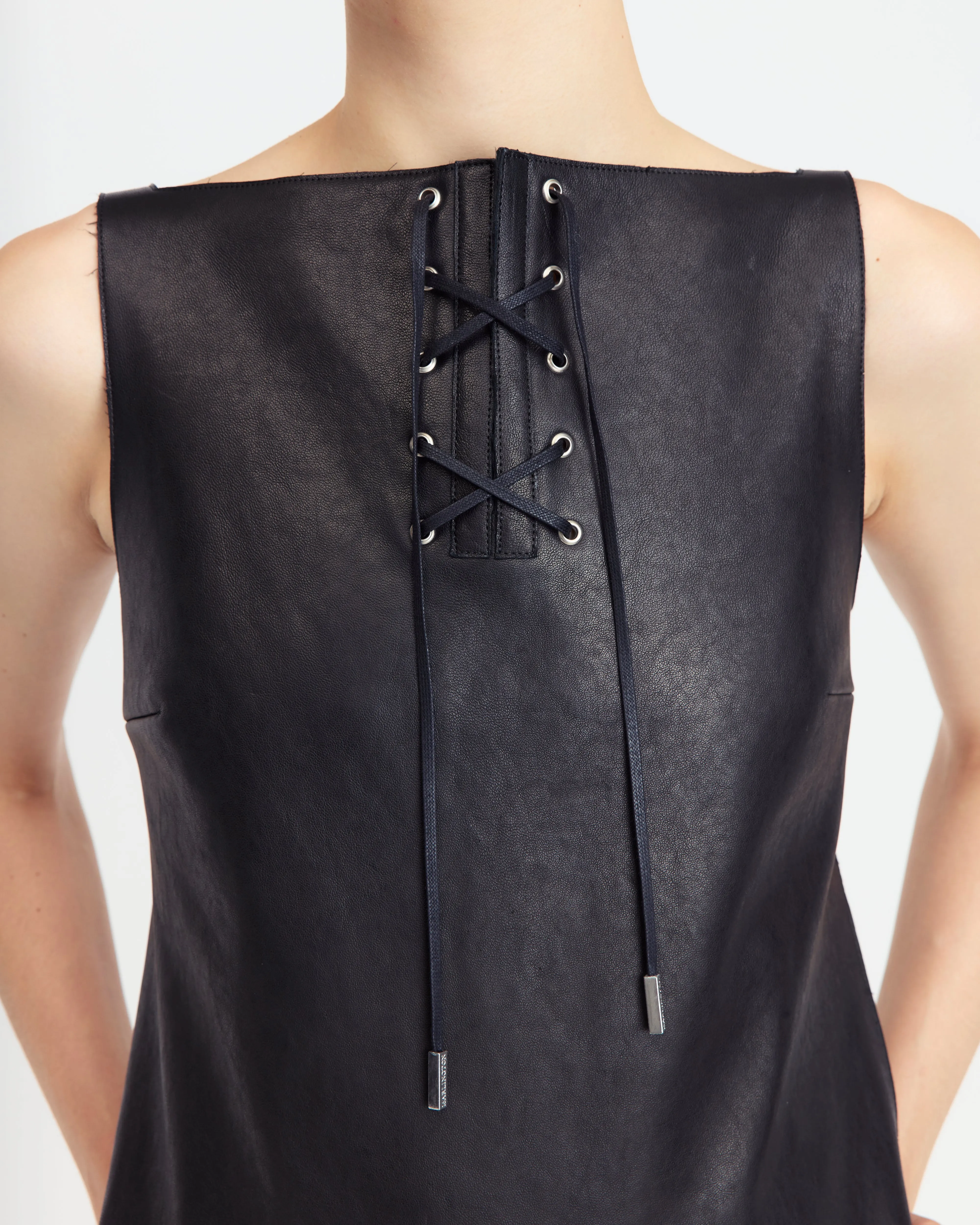 True Midi Dress in Leather sold by 16ARLINGTON product image thumbnail 5