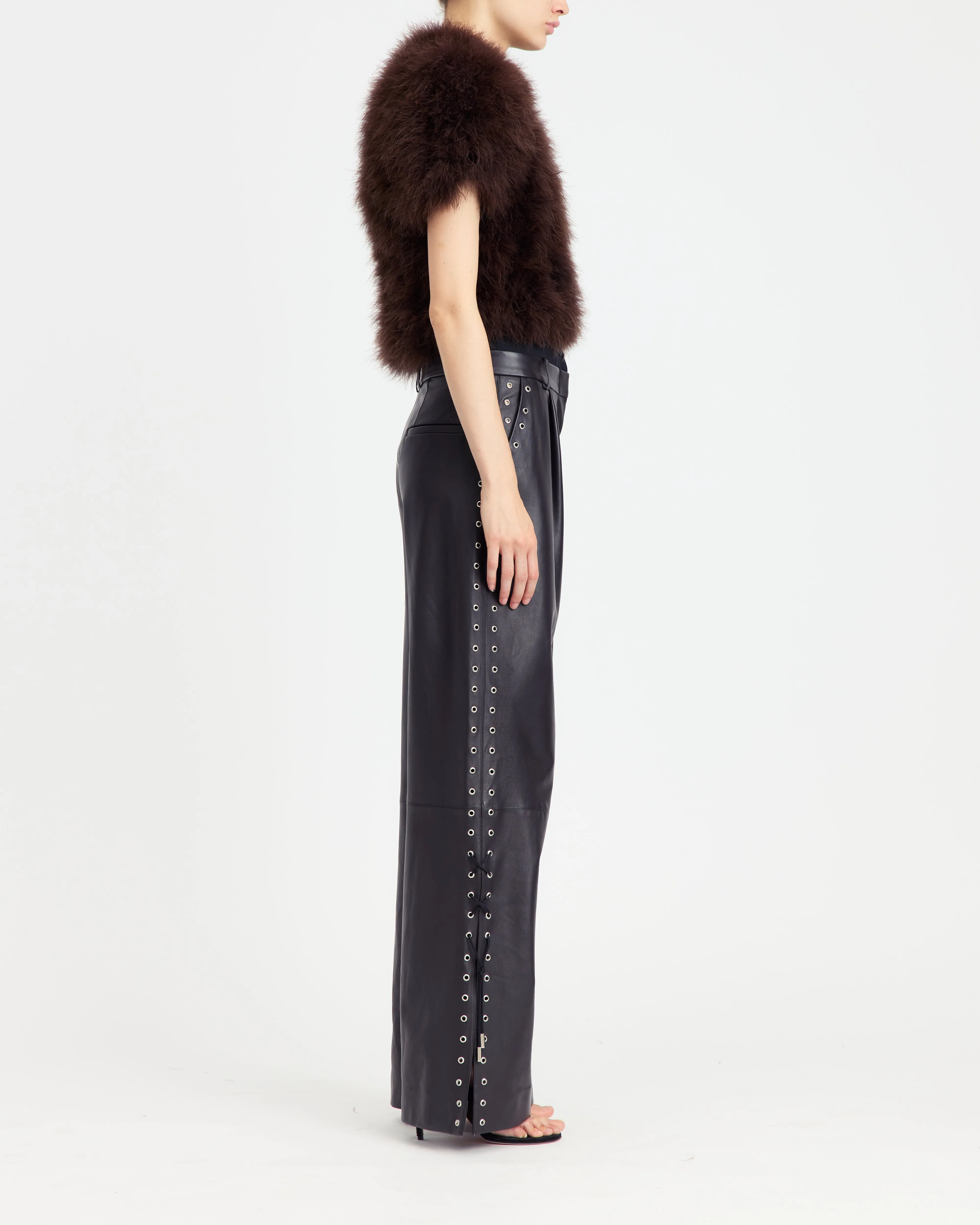 Ivlia Trousers in Leather sold by 16ARLINGTON product image thumbnail 3