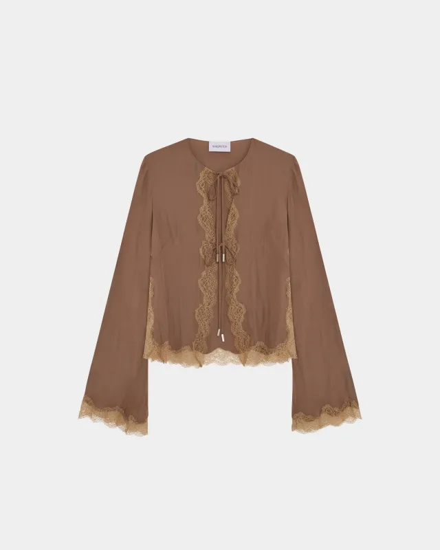 Filipa Cardigan in Satin made by 16ARLINGTON