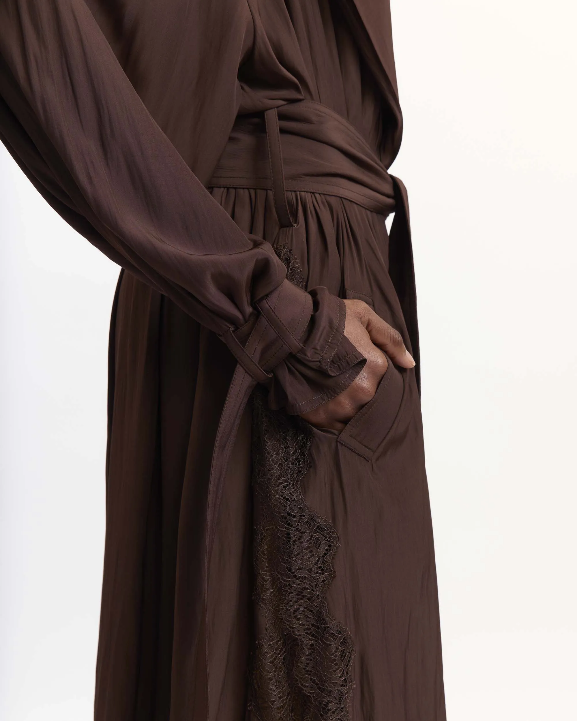 Tawny Coat in Satin sold by 16ARLINGTON product image thumbnail 5