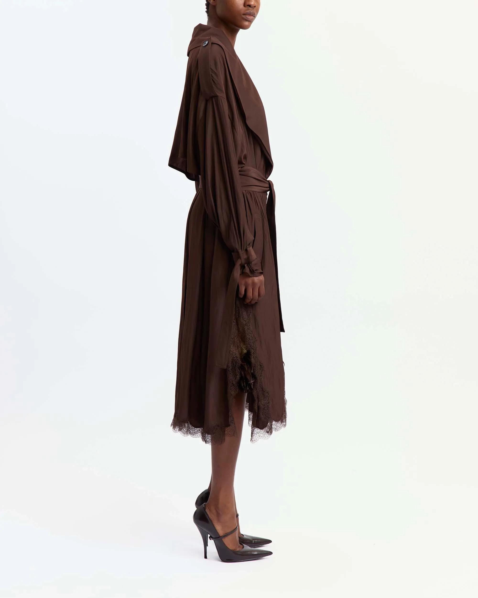 Tawny Coat in Satin sold by 16ARLINGTON product image thumbnail 3