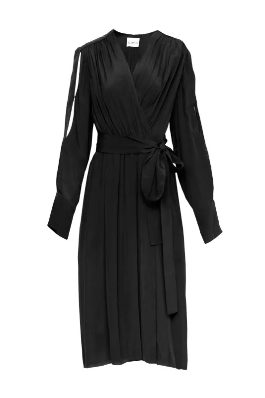 BEATRICE DRESS MODEL 17 - BLACK sold by Room 502