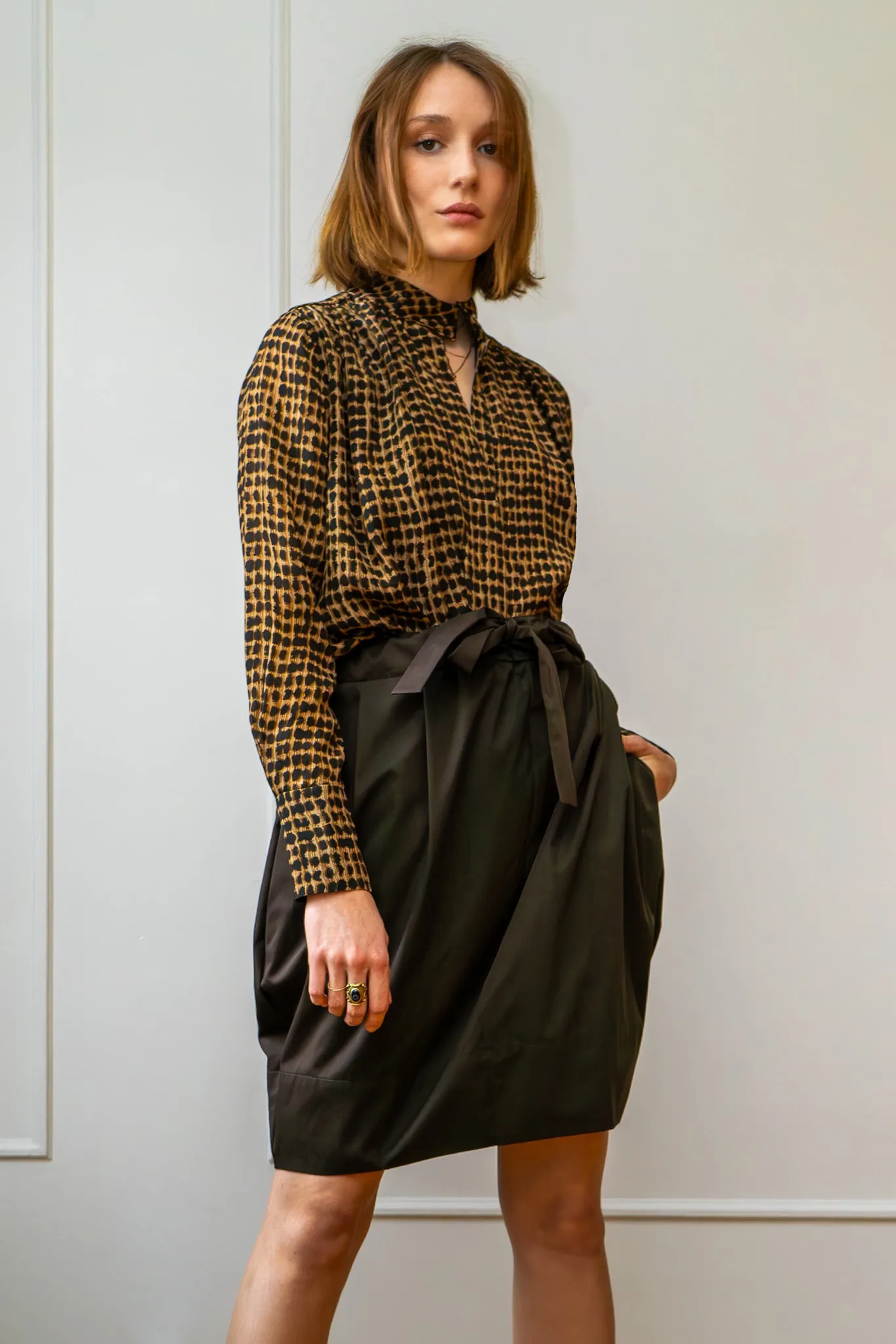 Paula Uniform Blouse - Print sold by Room 502