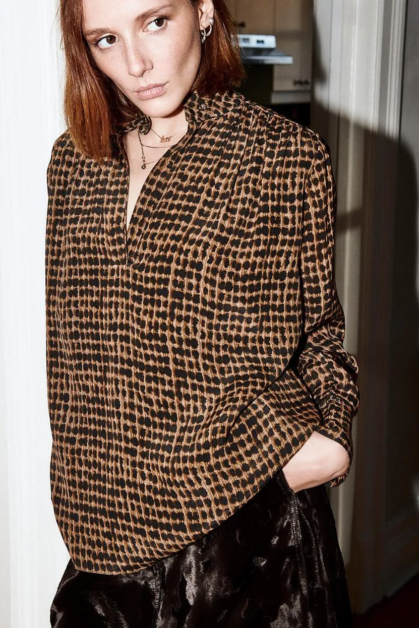 Paula Uniform Blouse - Print sold by Room 502 product image thumbnail 4