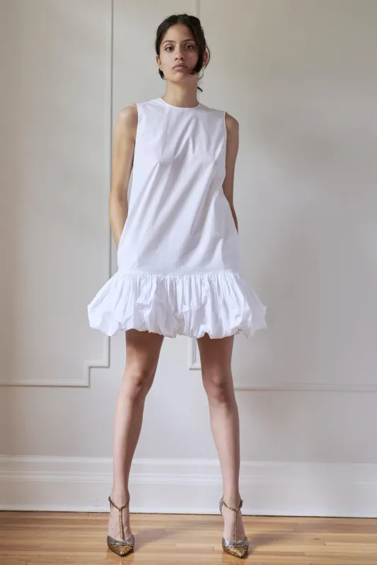 TRAPEZE DRESS - MODEL 4 - YARA - WHITE sold by Room 502