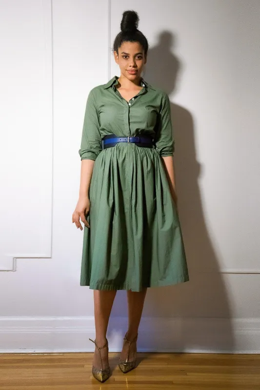 Zoe Shirtdress Khaki Green sold by Room 502