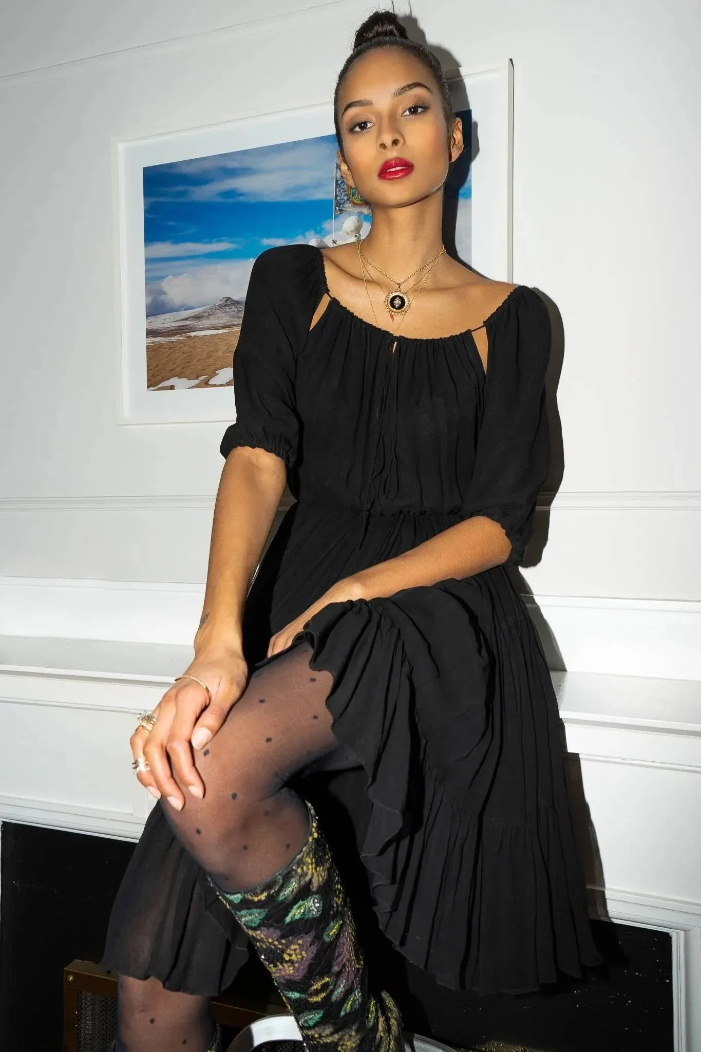 Michelle Dress - Black sold by Room 502 product image thumbnail 2