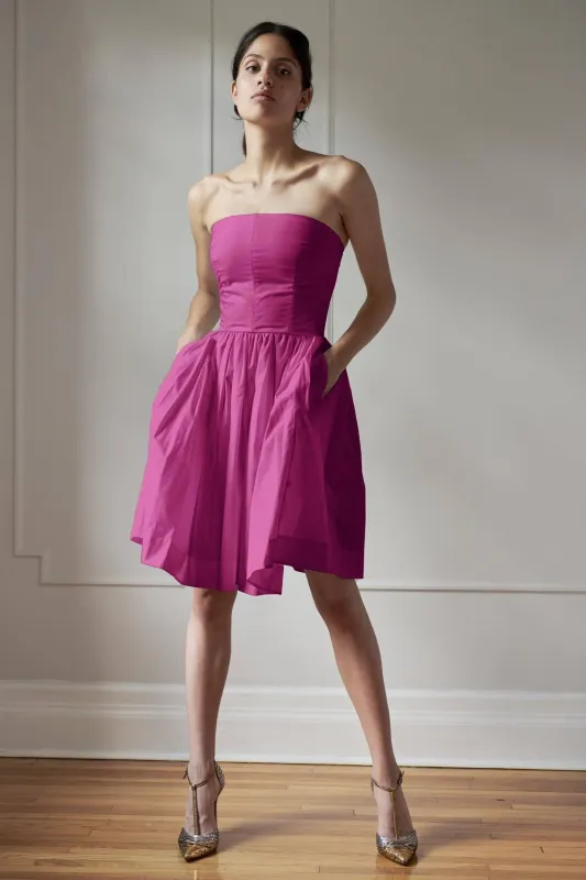 Rula Strapless Dress - Pink made by Room 502