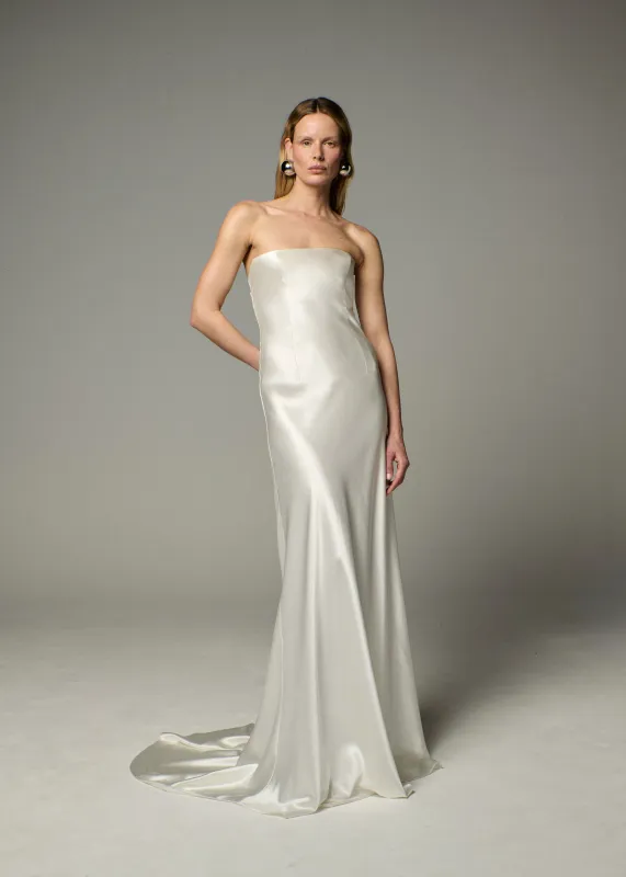 STYLE 138 // STRAPLESS SILK GOWN made by THE OWN STUDIO