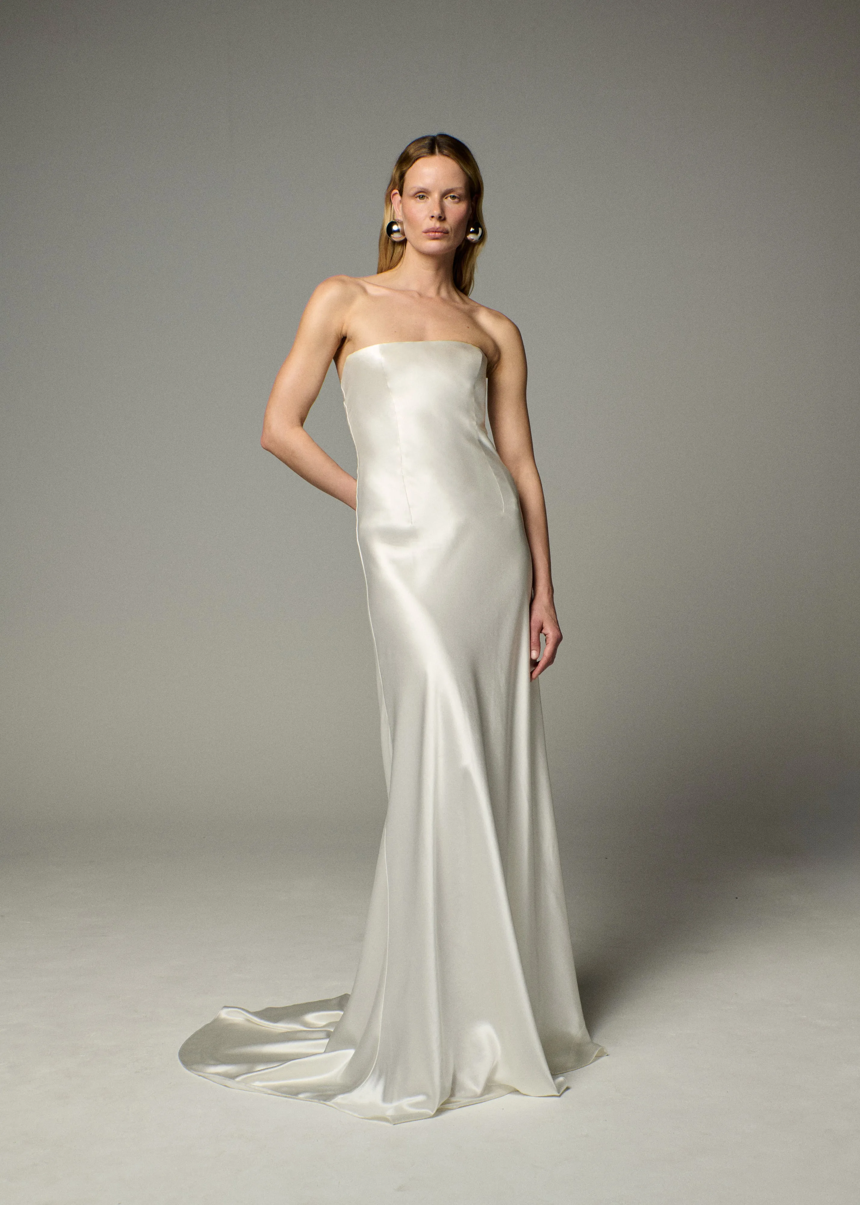 STYLE 138 // STRAPLESS SILK GOWN sold by THE OWN STUDIO