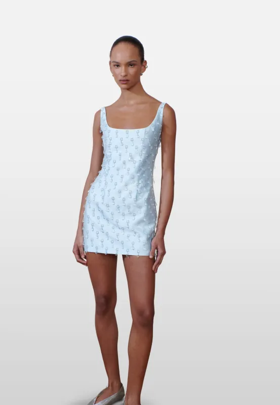 A DROP MORE DRESS IN BLUE sold by THE OWN STUDIO