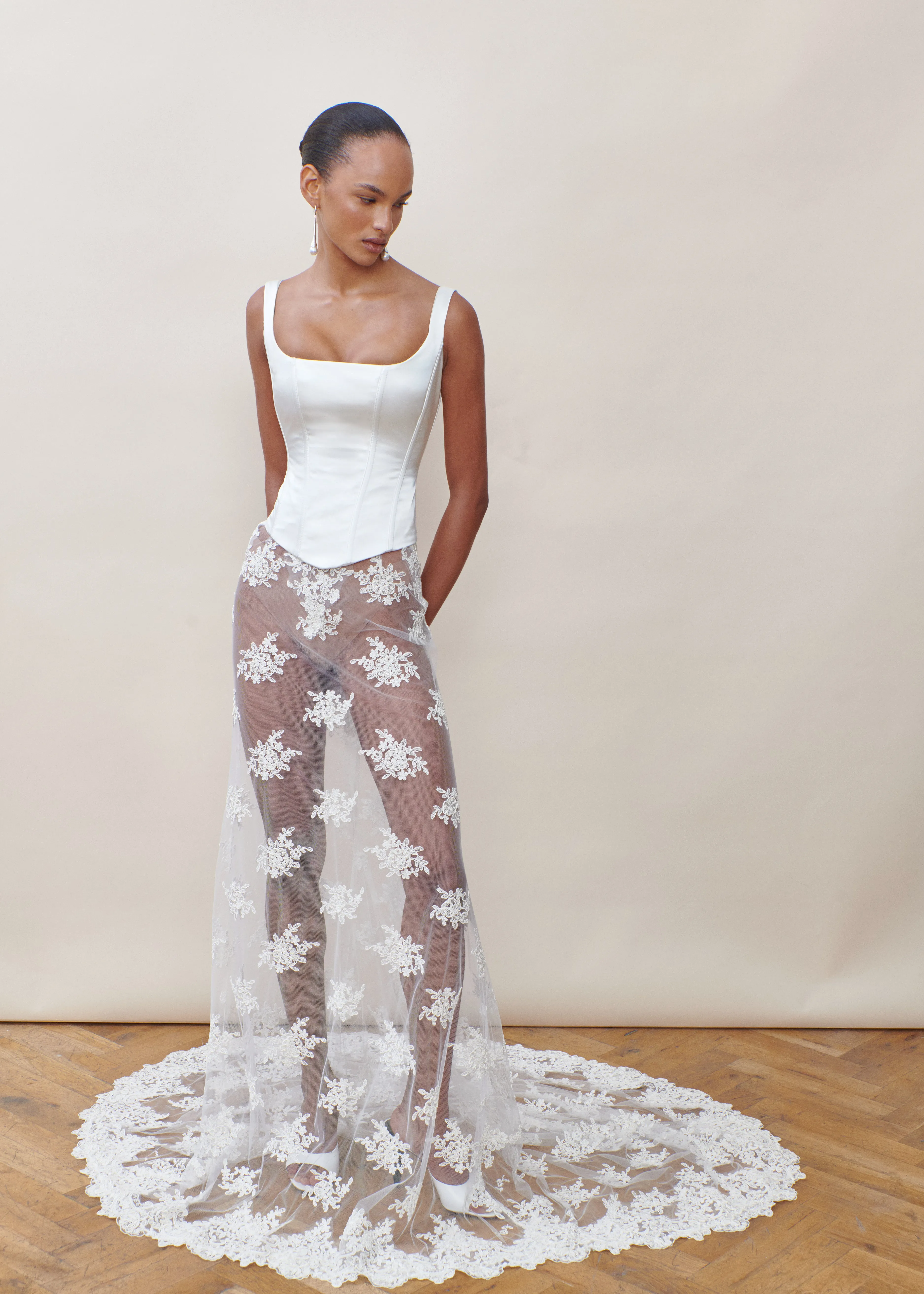 STYLE 141 // SQUARE NECK CORSET WITH STRAPS sold by THE OWN STUDIO product image thumbnail 3