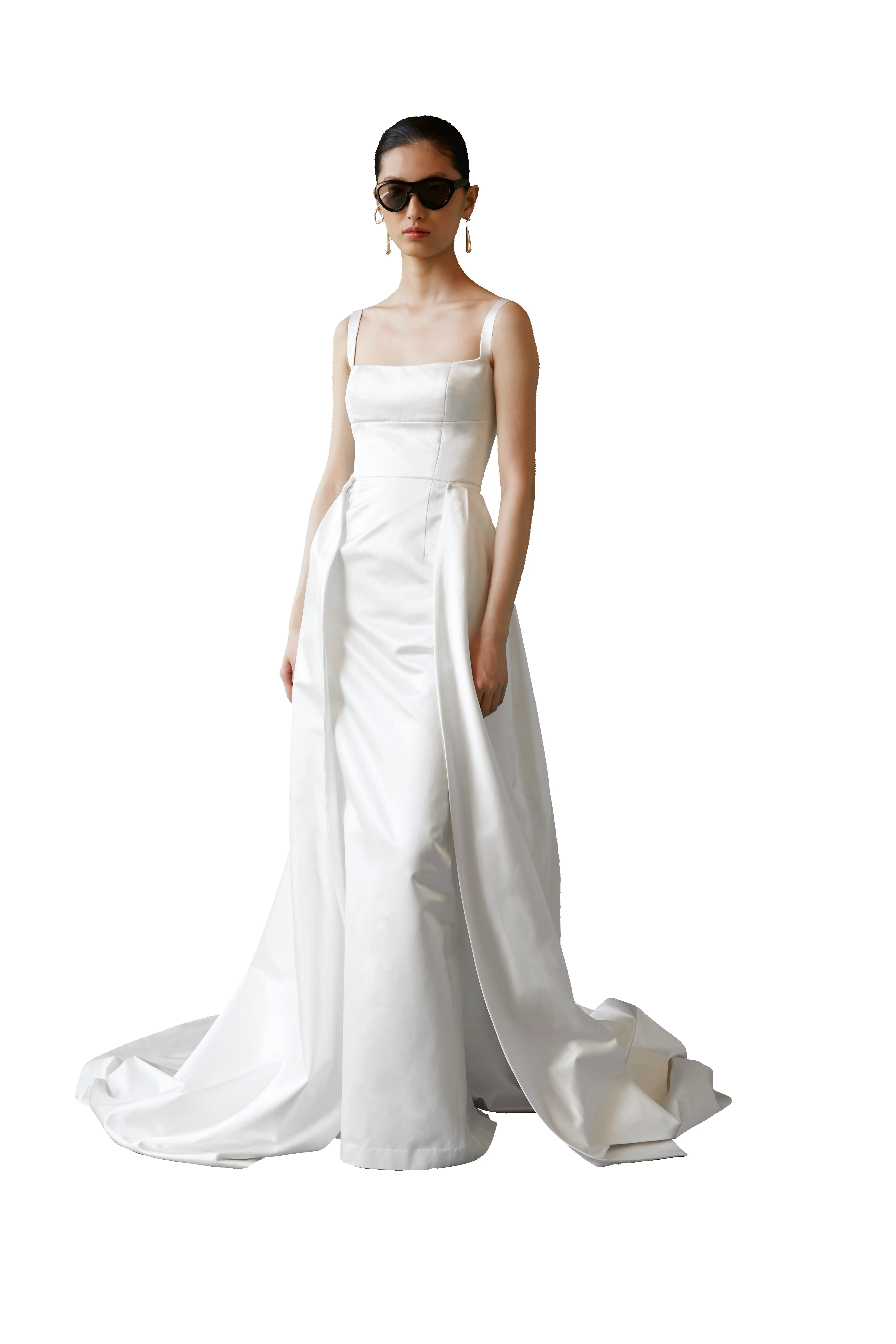 STYLE 137 // DUCHESSE SATIN COLUMN GOWN sold by THE OWN STUDIO product image thumbnail 5