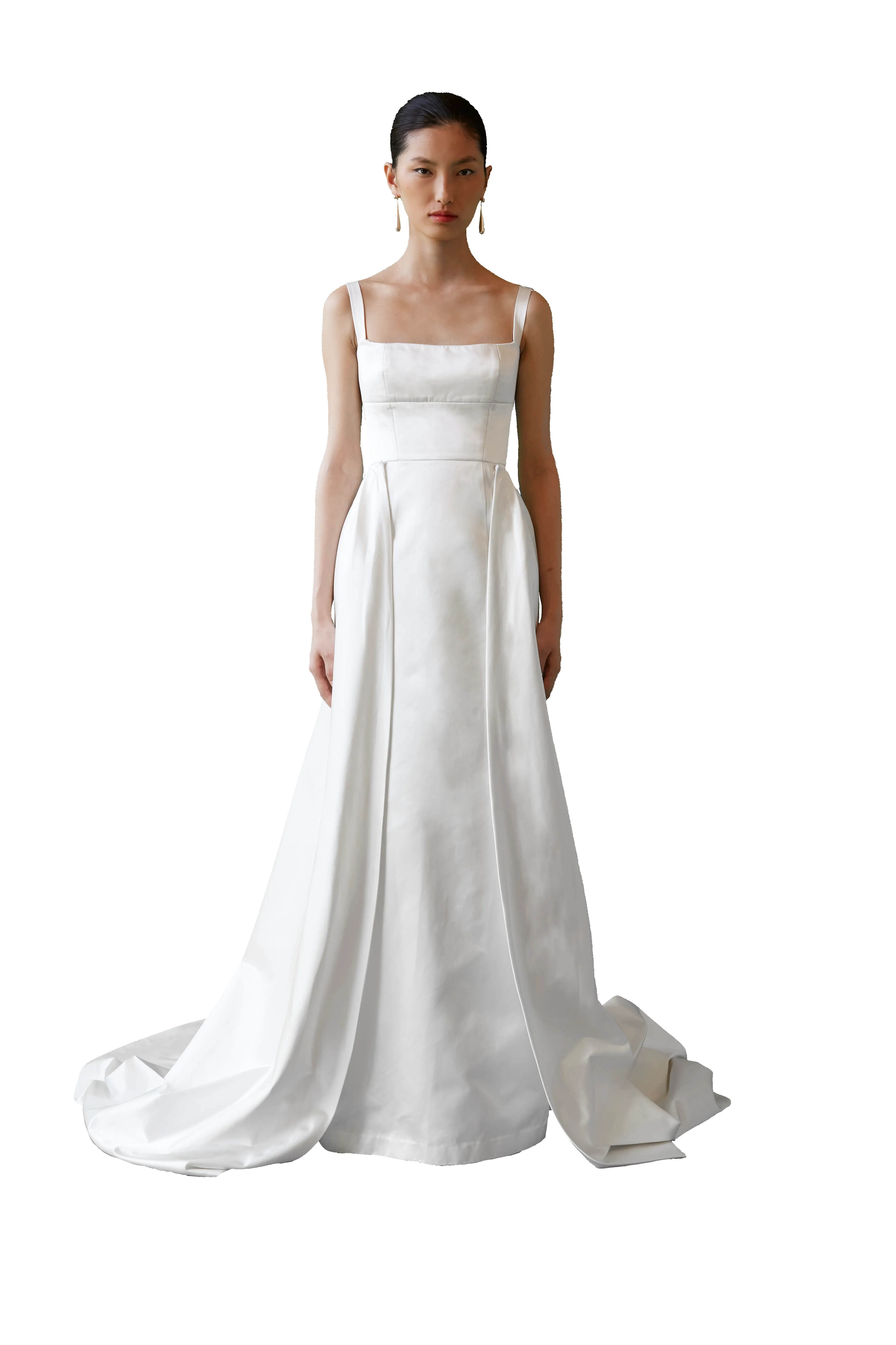 STYLE 131 // DUCHESSE SATIN DETACHABLE TRAIN sold by THE OWN STUDIO product image thumbnail 5
